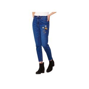 NEW!! Women's Punk Blue Patched Retro Jeans, Size: 26 - NWT